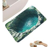 Illusion Rug | Non-Slip Absorbent Washable with Waterfall Edge | Indoor Rug with 3D Realistic Design, for Living Room, Bathroom, Kitchen, Entrance Door, Office Interior, Es