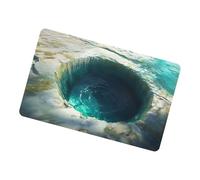 Illusion Rug, Non Slip Door Mat, Optical Illusion Carpet, Durable Safe Non Skid Design, Deception Rug for Indoor Outdoor Doorway Bathroom Kitchen Home Bedroom Living Room Playroom Porch Entrance Bath