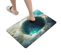 Illusion Rug,Realistic Trap Bottomless Hole Door Pad | 3D Optical Illusion Rug Hole | for Outdoor Doorway Bathroom Kitchen Home Bedroom Living Room Playroom Porch Entrance Stair Zone Welcome Decor