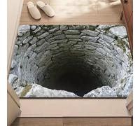 Illusion Rug, Rugs That Look Like a Hole, Dog Gets Scared of 3D Hole Carpet, 3D Carpet Bottomless Hole Optical Illusion Area Mat, Test & Play with Your Dog or Cat