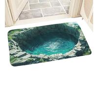 Illusion Rug,Washable Aesthetic Waterfall Carpet | Optical Illusion Door Mat For Various Areas - For Living Room Bedroom Bathroom Hallway Front Door Office Inside Out
