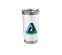 Illusion Triangle Pyramid Optical Illusion Game Nerd Geek Stainless Steel Insulated Tumbler