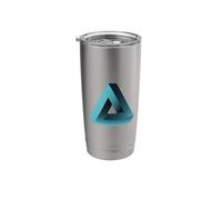 Illusion Triangle Pyramid Optical Illusion Game Nerd Geek Stainless Steel Insulated Tumbler