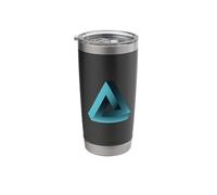 Illusion Triangle Pyramid Optical Illusion Game Nerd Geek Stainless Steel Insulated Tumbler