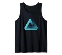 Illusion Triangle Pyramid Optical Illusion Game Nerd Geek Tank Top
