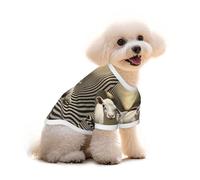 Illusionary Surrealist Art Dog T-Shirt Clothes Apparel Puppy Vest Pet and Elastic Tank Top Clothing, Dogs Cats Pullovers Cute Breathable Soft Small