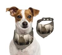 Illusionary Surrealist Art Pet Scarf Dog Bandanas Spring Summer Soft Cotton Puppy Scarfs Adjustable Accessories for Small Medium Large Girl Boy Pup Medium