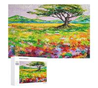 Illustrated A Symphony of Colors Jigsaw Puzzle, 1000 PCS, for Adults, A Creative Way to Unwind after A Busy Day, for Family Fun