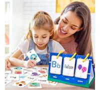 Illustrated Alphabets Word Cards Classroom Teaching Aid 78pcs Early Literacy Development Resource for Children Ages 3-6 Interactive Alphabets Learning Cards