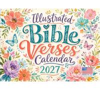 Illustrated Bible Verse Calendar 2027 Monthly Wall Calender 12 Month
