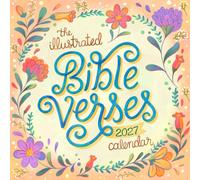 Illustrated Bible Verses Calendar 2027, Wall Calendars, Month To View, Gift