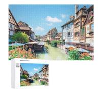 Illustrated Colmar Jigsaw Puzzle, 1000 PCS, for Adults, An Engaging Indoor Activity for Quiet Evenings, for Family Fun
