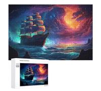 Illustrated Fantasy Sailing Adventure -3 Jigsaw Puzzle, 1000 PCS, for Adults, A Creative Way to Unwind after A Busy Day, for Puzzle Fans