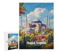 Illustrated Hagia Sophia, Istanbul Jigsaw Puzzle, 500 PCS, for Adults, A Creative Way to Unwind after A Busy Day, for Puzzle Fans