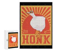Illustrated Honk Goose with Knife Jigsaw Puzzle, 300 PCS, for Adults, A Creative Way to Unwind after A Busy Day, for Cosy Nights