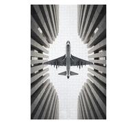 Illustrated Jigsaw Puzzle for Adults, Airliner Plane Bottom View, 1000 PCS