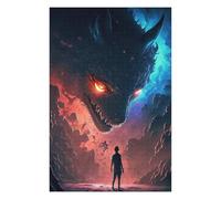 Illustrated Jigsaw Puzzle for Adults, Dragon's Gaze A Tale of Courage, 1000 PCS