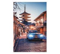 Illustrated Jigsaw Puzzle for Adults, Kyoto City, 1000 PCS