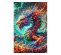 Illustrated Jigsaw Puzzle for Adults, Quantum Dracoscale Enigma, 1000 PCS