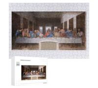 Illustrated Jigsaw Puzzle for Adults, The Last Supper Leonardo, 300 PCS