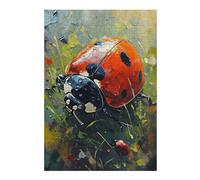 Illustrated Jigsaw Puzzle for Adults, The Lazy Ladybug, 300 PCS