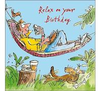 Illustrated Male Birthday Card from the Quentin Blake Range - Hanging Around - for Him