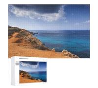 Illustrated Malta Island Sea Coast Jigsaw Puzzle, 1000 PCS, for Adults, A Creative Way to Unwind after A Busy Day, for Family Fun