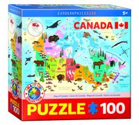 Eurographics Illustrated Map of Canada
