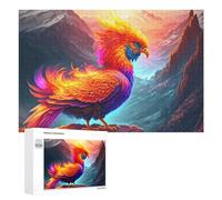 Illustrated Phoenix Rising Mountain Majesty Jigsaw Puzzle, 1000 PCS, for Adults, A Creative Way to Unwind after A Busy Day, for Cosy Nights