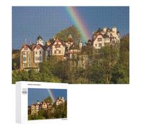 Illustrated Ramsay Garden Edinburgh Jigsaw Puzzle, 1000 PCS, for Adults, A Creative Way to Unwind after A Busy Day, for Family Fun