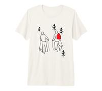 Illustrated Snowshoeing Design, Snowshoer Premium T-Shirt