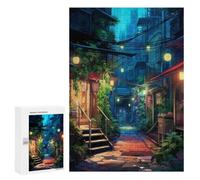Illustrated The Back Alley Jigsaw Puzzle, 300 PCS, for Adults, A Creative Way to Unwind after A Busy Day, for Family Fun