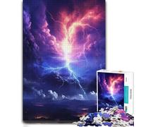 Illustrated Wooden Puzzle, Adults, Space Storm, 1000 Pieces | Adult Jigsaw Puzzle: piece-by-piece progress toward a clear completion goal at your own pace.