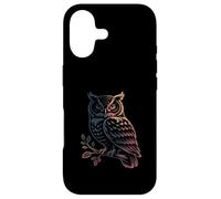 Illustrated Woodland Owl in Nature Forest Leaves Case for iPhone 17