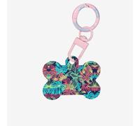 Illustration Digital Art Leaf Printing Fashion Dog Tags Acrylic Keychain Dog Bone Shape Double Sided Pattern Tags for Dogs and Cats