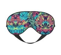 Illustration Digital Art Leaf Sleep Eye Mas Light Blocking Night Eye Blinder Travel Essential Gifts Women Men Sleep Mask