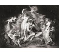 Illustration for William ShakespeareÔøΩs play A Midsummer NightÔøΩs Dream Act IV Scene I. From an 18th century engraving by John Simon after a work by Henry Fuseli. Poster Print by Ken Welsh (18 x 13)