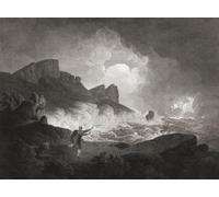Illustration for William ShakespeareÔøΩs play A WinterÔøΩs Tale Act III Scene III. From an 18th century engraving by Samuel Middiman after a work by Joseph Wright. Poster Print by Ken Welsh (18 x 13)