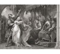 Illustration for William ShakespeareÔøΩs play Hamlet Act IV Scene V. From an 18th century engraving by Francis Legat after a work by Benjamin West. Poster Print by Ken Welsh (18 x 13)