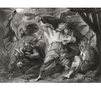 Illustration for William ShakespeareÔøΩs play King Lear Act III Scene IV. From an 18th century engraving by William Sharp after a work by Benjamin West. Poster Print by Ken Welsh (18 x 13)