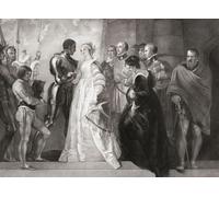 Illustration for William ShakespeareÔøΩs play Othello Act II Scene I. From an 18th century engraving by Thomas Ryder after a work by Thomas Stothard. Poster Print by Ken Welsh (18 x 13)