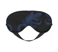 Illustration Gecko Printing Double-Sided Eye Mask,Blackout for Sleeping, Comfort Sleep Eye Mask for All-Occasion