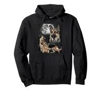 Illustration German Shepherd Dog Owner Lover Pullover Hoodie