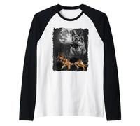 Illustration German Shepherd Dog Owner Lover Raglan Baseball Tee