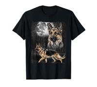 Illustration German Shepherd Dog Owner Lover T-Shirt