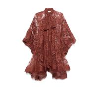 Illustration Lace Mini Dress Chestnut - female - Zimmermann - Party Dresses - Brown - XS - Dresses XS