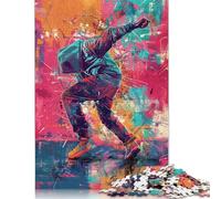 Illustration of A Dancer Jigsaw Puzzles Puzzles for Adults Kids. 1000 Pieces Great Gifts Challenge Toy Educational Games Home Decoration for Educational Games Gifts 1000pcs (38x26cm)