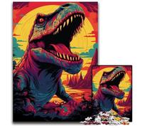 Illustration of Giant Dinosaur Jigsaw Puzzles for Adults 1000 Piece Paper Jigsaw Puzzles for Home Decor, Ideal Christmas & New Year Gift for Teenagers 1000 PCS(38x26cm)