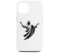 Illustration of Jesus Christ Shadow with Open Arms Case for iPhone 13