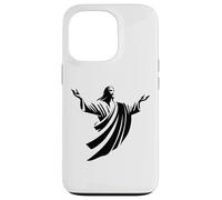 Illustration of Jesus Christ Shadow with Open Arms Case for iPhone 13 Pro